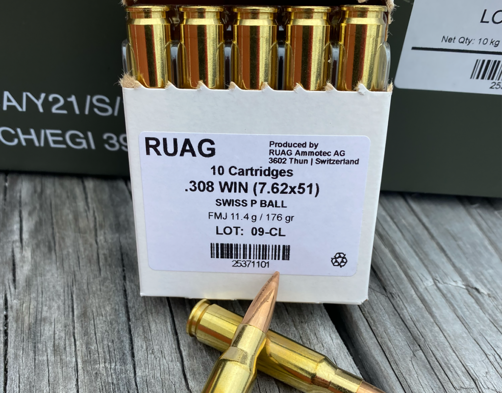 Buy 308 WIN 7.62X51 176 GRAIN FMJ RUAG AMMUNITION at $799 - PTR